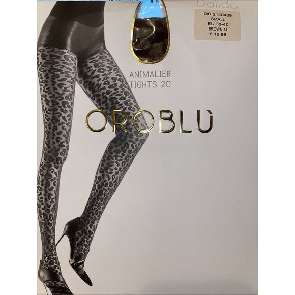 OROBLU Accessories - Oroblu Dalida Amimalier Tights Color: Brown Size: Small  OR2140469 - 08